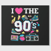 '90's '90 Ik hoor de jaren '90. Cadeaupapier (Vlak)