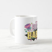 "90s Babe" Nostalgisch geschenk Koffiemok (Voorkant links)