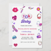 90's baby Bachelorette feest & weekendroute Kaart (Voorkant)