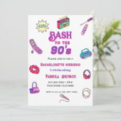 90's baby Bachelorette feest & weekendroute Kaart (Staand voorkant)