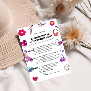 90's baby Bachelorette schatjacht foto jacht spel Kaart