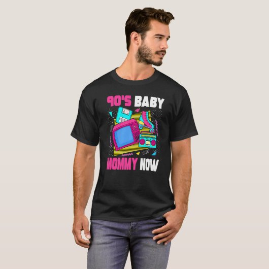90s Baby mammie nu 90s mam 1990s esthetisch nostal T-shirt (Voorkant volledig)