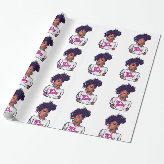 90's Bash Wrapping Paper Cadeaupapier (Uitgerold)