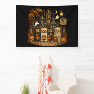 90s Beren Halloween Trick or Treat Vintage Spandoek
