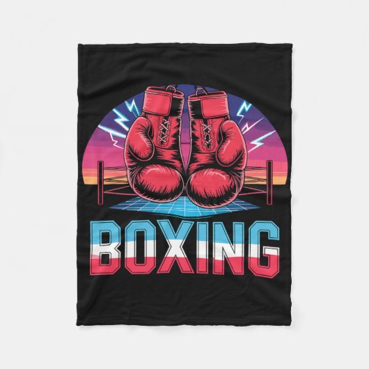90s  Bokshandschoenen Bokser Fleece Deken (Voorkant)