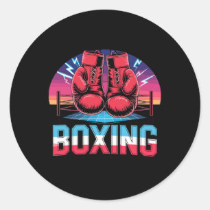 90s Bokshandschoenen Bokser Ronde Sticker