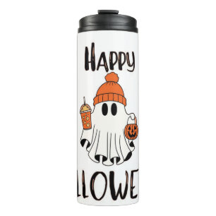 90s Boo Pumpkin Halloween Spooky Season Thermosbeker