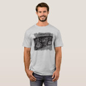 90'S BOOM BOX COOL RETRO T-SHIRT (Voorkant volledig)