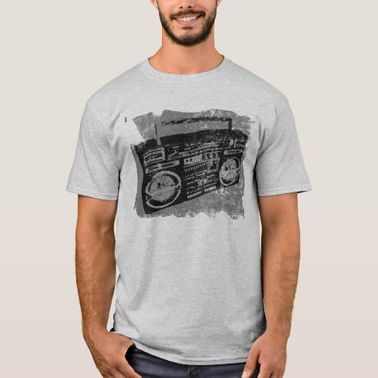90'S BOOM BOX COOL RETRO T-SHIRT (Voorkant)