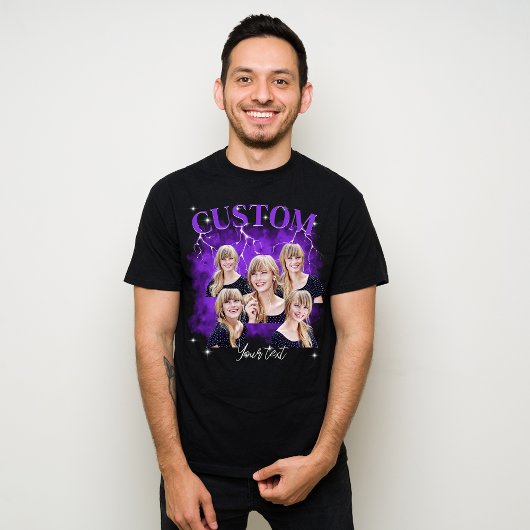 90's bootleg rap t-shirt aangepaste foto T-Shirt