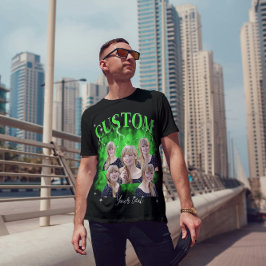 90's bootleg rap t-shirt aangepaste foto T-Shirt