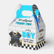90's Boy Retro Hip Hop Baby shower Neon Blue