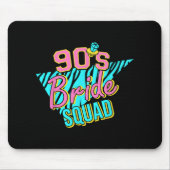 90s Bride Squad Bruidsmeisje Retro Matching Bachel Muismat (Voorkant)