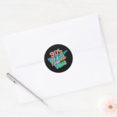90s Bride Squad Bruidsmeisje Retro Matching Bachel Ronde Sticker (Envelop)