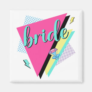 90s Bruid Bruidsmeisje Retro 90s Meidenavakantie  Magneet