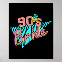 90s Bruid Bruidsmeisje Retro Bijpassende Bachelore