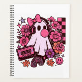 90s Bubblegum Esthetische Retro Ghost Girl Hallowe Planner (Voorkant)