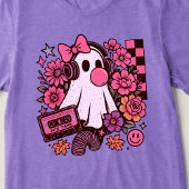 90s Bubblegum Esthetische Retro Ghost Girl Hallowe Tri-Blend Shirt