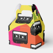 90's Cassette Tween Birthday Neon uit 1980 Bedankdoosjes (Achterkant)
