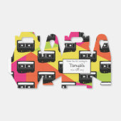 90's Cassette Tween Birthday Neon uit 1980 Bedankdoosjes (Uitgevouwen)