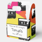 90's Cassette Tween Birthday Neon uit 1980 Bedankdoosjes (Geopend)
