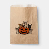  90s Cat Halloween Retro Spooky Seizoen Bedankzakje (Voorkant)