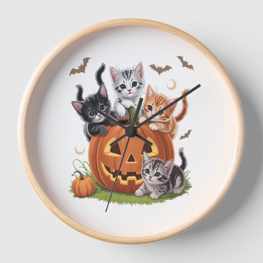 90s Cat Pumpkin Halloween Bloemen Spooky Seizoen (Voorkant)