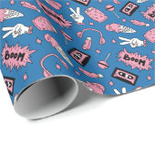 90s Comic Pattern Cadeaupapier (Rol Hoek)