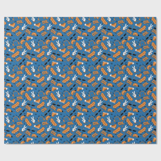 90s Comic Pattern Cadeaupapier (Vlak)