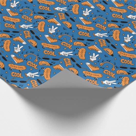 90s Comic Pattern Cadeaupapier (Hoek)
