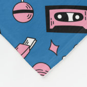 90s Comic Pattern Fleece Deken (Hoek)