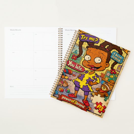 90s Comic Stijl Doelsteller Notebook Planner (Display)