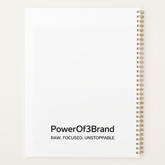 90s Comic Style Goal Setter Monthly Planner (Achterkant)