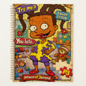 90s Comic Style Goal Setter Notebook Planner (Voorkant)