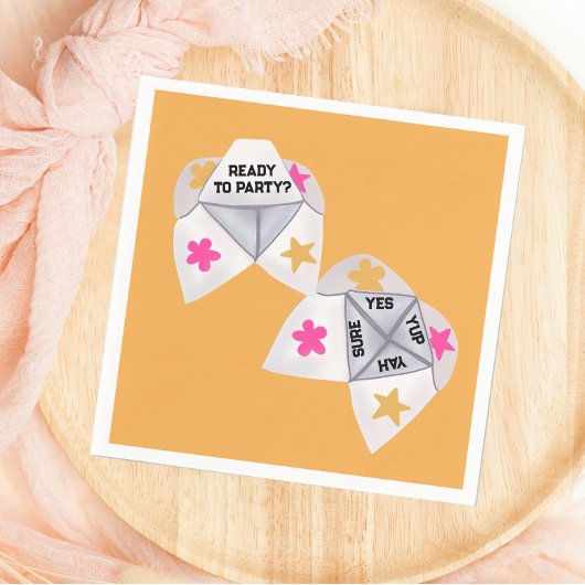 90's Cootie Catcher Preppy Party Servet