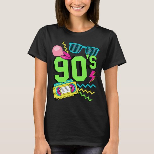 90s Costume Theme Party 90s Outfit Retro Party 1 T-shirt (Voorkant)