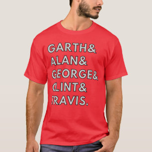 90s Country Zangers Garth Clint Alan Georgerav T-shirt