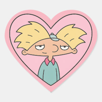 90s Crush Heart Hanger — Cute Retro Jongen Sticker