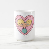 90s Crush Heart Locket — Cute Retro Boy Sticker Magische Mok (Midden)