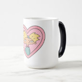 90s Crush Heart Locket — Cute Retro Boy Sticker Magische Mok (Voorkant rechts)