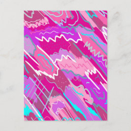 90s de Kunst van de Pop van Nostalgie in Magenta Briefkaart