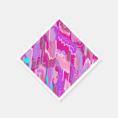 90s de Kunst van de Pop van Nostalgie in Magenta Servet (Hoek)