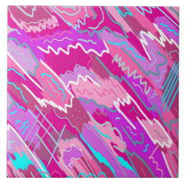 90s de Kunst van de Pop van Nostalgie in Magenta Tegeltje