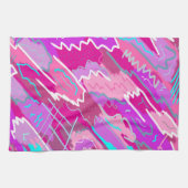 90s de Kunst van de Pop van Nostalgie in Magenta Theedoek (Horizontaal)