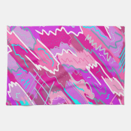 90s de Kunst van de Pop van Nostalgie in Magenta Theedoek
