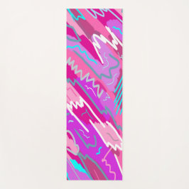 90s de Kunst van de Pop van Nostalgie in Magenta Yogamat