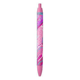 90s de Kunst van de Pop van Nostalgie in Magenta Zwarte Inkt Pen