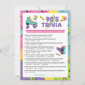 90s Decade Trivia Party Game Uitnodiging (Voorkant)