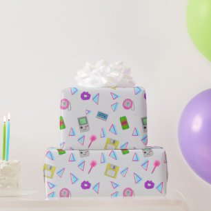 90s Doodle Patroon Cadeaupapier
