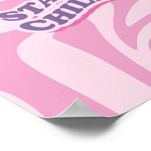 90s esthetisch verblijf chill Poster (Hoek)